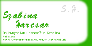 szabina harcsar business card